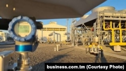 Illýustrasiýa suraty. Tebigy gaz desgasy. Türkmenistan