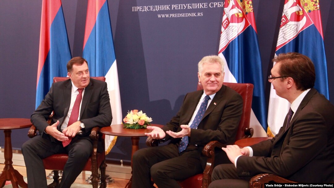 Dodik prilikom prošle posjete Beogradu, u septembru uoči referenduma.