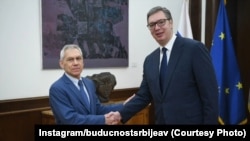 Aleksandar Bocan-Harčenko (levo) i Aleksandar Vučić, arhivska fotografija
