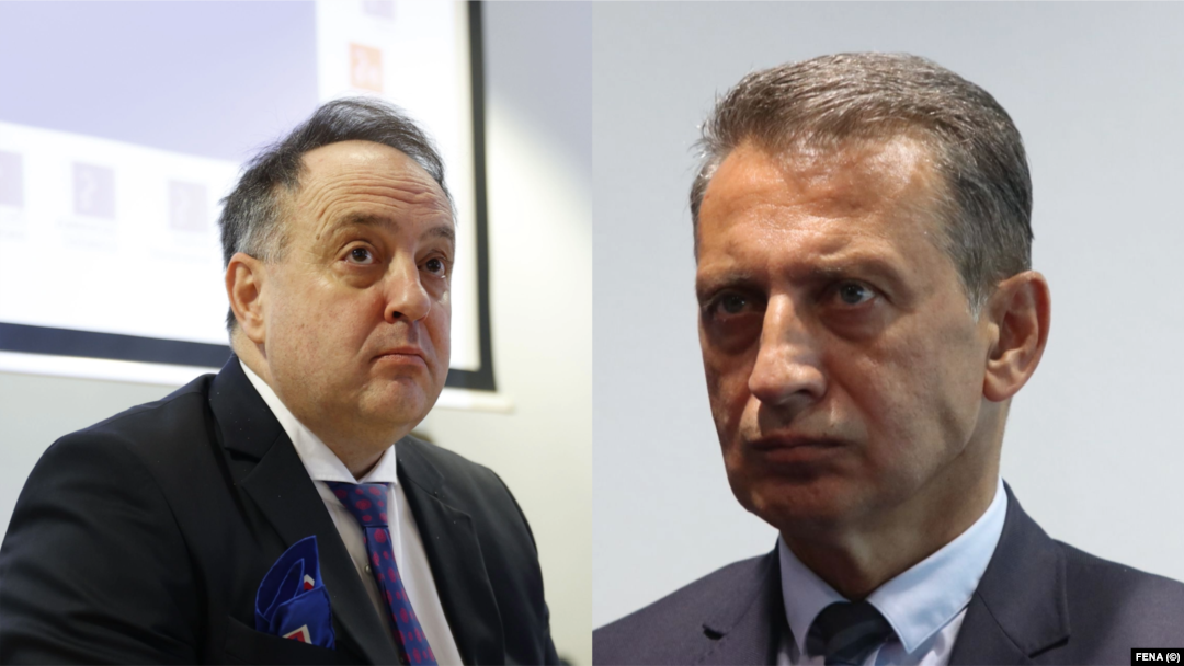 Ranko Debevec (lijevo) i Osman Mehmedagić osumnjičeni su za prisluškivanja uposlenika Suda i Tužiteljstva BiH