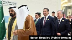 “Булуңдагы араб өлкөлөрдүн кызматташтык кеңеши жана Борбор Азия” форматындагы биринчи саммит. Жидда. 19-июль, 2023-жыл 