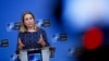 Джуліан Сміт поспілкувалася з журналістами напередодні зустрічі міністрів оборони країн НАТО 15 лютого.