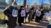 Kyrgyzstan - Bishkek, Kempir-Abad, Relatives of prisoners in the Kempir-Abad case took part in the action.