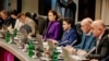 Ministarka evropskih poslova Crne Gore u ostavci, Jovana Marović (u sredini) na sjednici crnogorske Vlade, Podgorica, 24. septembar 2022.