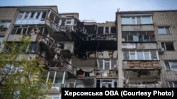 Наслідки російських обстрілів у Херсоні, листопад 2022 року