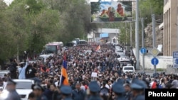 Армениянын борбору Еревандагы нааразылыктар. 4-май, 2022-жыл.