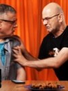 ჯიმი და ნიკო მეგრულ ენაზე მსჯელობენ
