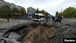 Дніпро після чергової російської атаки 10 жовтня 2022 року 
