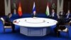 Трехсторонняя встреча президентов Кыргызстана, Таджикистана и России. Астана, 13 октября 2022 года. 