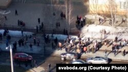 Пратэсты ў Беларусі супраць вайны ва Ўкраіне падчас правядзення рэферэндуму