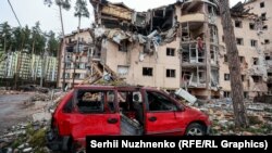 Наслідки обстрілу міста Ірпіня, що під Києвом, 2 березня 2022 року