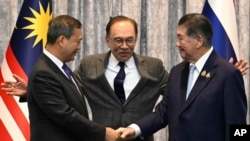 Malaysia - Agread ceasefire between Thailand and Cambodia in Putrajaya, Malaysia, Monday, July 28, 2025.