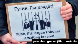 На акції проти агресії Росії щодо України. Амстердам, 6 березня 2022 року