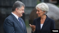 Петро Порошенко і Крістін Лаґард 