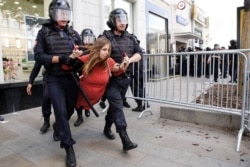 Фото с протестной акции 27 июля в Москве.