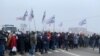 Підприємці на Львівщині вийшли на протест і на деякий час перекрили рух на міжнародних трасах