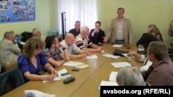 У часе пасяджэньня Нацыянальнага камітэту народнага байкоту.
