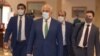 АКШнын Ооганстан боюнча чабарманы Залмай Халилзад Дохадагы мейманканага келген учур, 10-август 2021-жыл. 