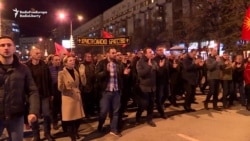 Protesters In Skopje March Against Macedonia Name Change