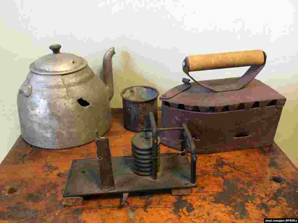 10. Gulag room at Museum, Chaunsky district, Chukotka, Russia 10. Some of items collected from Gulag camps at the museum. During and after the Second World War the region saw major influxes of Ukrainians, Polish, German, Japanese, and Korean prisoners. Those judged guilty of collaboration with the enemy often received ten or twenty-five year prison sentences to a gulag.