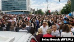 Sa protesta za matični broj, jun 2013.