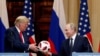 Трамп жана Путин Хелсинкидеги басма сөз жыйынында. 16-июль, 2018-жыл. 