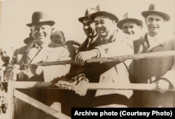 Микита Хрущов і Петро Шелест на відкритті Північнокримського каналу, 1963 рік
