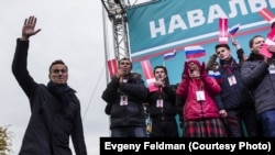 Навальний на мітингу у Новосибірську, Росія, 22 вересня 2017 року