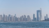 Palm Jumeirah аралынан Dubai Marina ауданына қарағандағы көрініс.