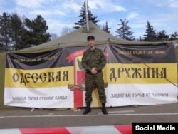 Антон Раєвський на одеському «антимайдані»