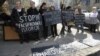 Protest u Beogradu protiv procesa rehabilitacije Draže Mihailovića, mart 2012.
