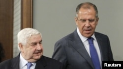 Sergej Lavrov i Valid al-Moualem u Moskvi