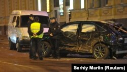Наслідки ДТП в Харкові, внаслідок якого загинуло шестеро людей, жовтень 2017