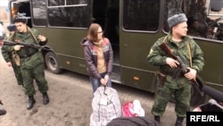 Мария Варфоломеева во время освобождения из плена. Архивное фото