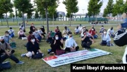 Акция протеста граждан Туркменистана в Стамбуле, июль, 2020