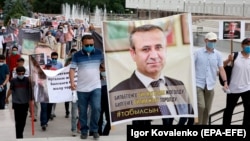 Акция с требованием найти Орхана Инанды. Бишкек. 16 июня 2021 года.