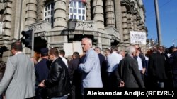 Protest advokata ispred zgrade Vlade Srbije 20. oktobra, ilustrativna fotografija