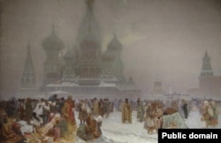 «Скасування кріпосного права в Росії», картина Мухи 1914 року