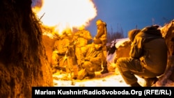 Українські військові на позиціях поблизу Новолуганського, Донецька область