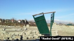 Вайрон кардани хонаҳои нимасохт дар Чимтеппа