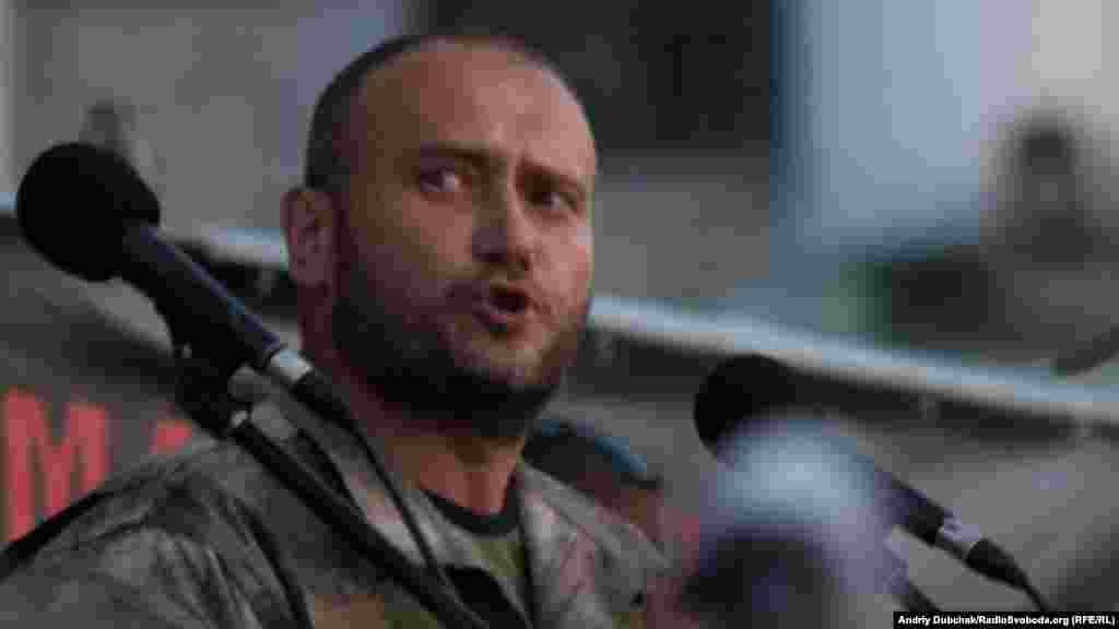 Лідер «Правого сектору» Дмитро Ярош під час промови
