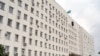 Акимат Атырауской области находится в этом массивном здании на берегу реки Урал. 