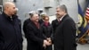 На передньому плані зліва направо: посол США в ЄС Ґордон Сондланд, спецпредставник США у справах України Курт Волкер, посол США в Україні Марі Йованович та президент України Петро Порошенко. Одеса, 26 лютого 2019 року 